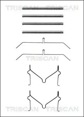 Zubehörsatz, Scheibenbremsbelag TRISCAN 8105 131621 Bild Zubehörsatz, Scheibenbremsbelag TRISCAN 8105 131621