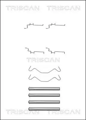 Zubehörsatz, Scheibenbremsbelag TRISCAN 8105 131638 Bild Zubehörsatz, Scheibenbremsbelag TRISCAN 8105 131638