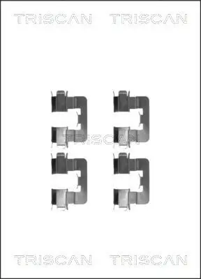 Zubehörsatz, Scheibenbremsbelag TRISCAN 8105 131641 Bild Zubehörsatz, Scheibenbremsbelag TRISCAN 8105 131641