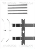 Zubehörsatz, Scheibenbremsbelag TRISCAN 8105 131647