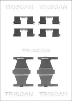 Zubehörsatz, Scheibenbremsbelag TRISCAN 8105 141589 Bild Zubehörsatz, Scheibenbremsbelag TRISCAN 8105 141589