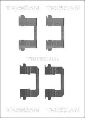 Zubehörsatz, Scheibenbremsbelag TRISCAN 8105 141601