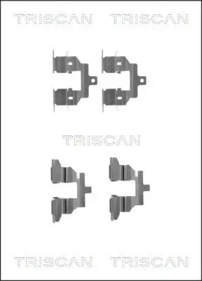 Zubehörsatz, Scheibenbremsbelag TRISCAN 8105 141602 Bild Zubehörsatz, Scheibenbremsbelag TRISCAN 8105 141602