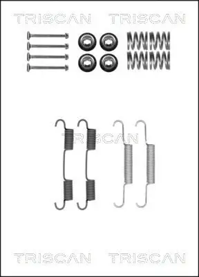Zubehörsatz, Feststellbremsbacken TRISCAN 8105 142568