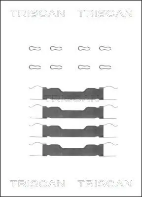 Zubehörsatz, Scheibenbremsbelag TRISCAN 8105 151347 Bild Zubehörsatz, Scheibenbremsbelag TRISCAN 8105 151347