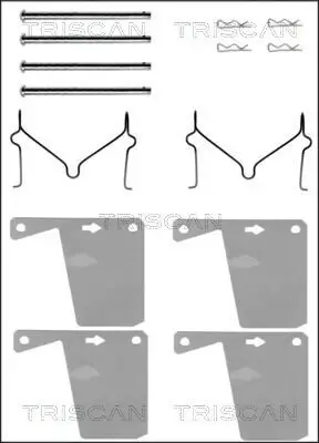 Zubehörsatz, Scheibenbremsbelag TRISCAN 8105 161393