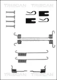 Zubehörsatz, Bremsbacken Hinterachse TRISCAN 8105 162590