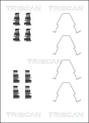 Zubehörsatz, Scheibenbremsbelag TRISCAN 8105 181002