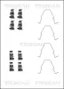 Zubehörsatz, Scheibenbremsbelag TRISCAN 8105 181002