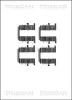 Zubehörsatz, Scheibenbremsbelag Hinterachse TRISCAN 8105 181011