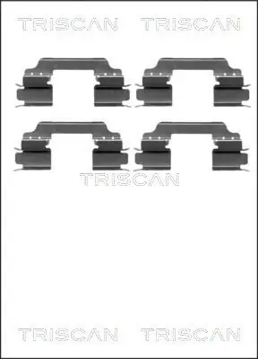 Zubehörsatz, Scheibenbremsbelag TRISCAN 8105 231596