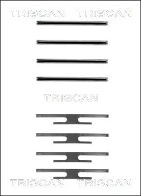 Zubehörsatz, Scheibenbremsbelag TRISCAN 8105 241412