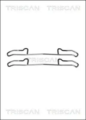 Zubehörsatz, Scheibenbremsbelag TRISCAN 8105 241536