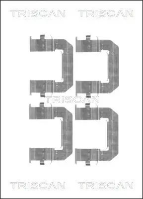 Zubehörsatz, Scheibenbremsbelag TRISCAN 8105 241609 Bild Zubehörsatz, Scheibenbremsbelag TRISCAN 8105 241609