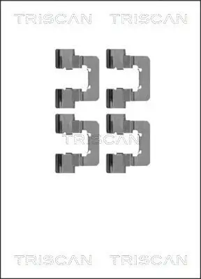 Zubehörsatz, Scheibenbremsbelag TRISCAN 8105 241611