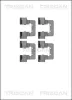 Zubehörsatz, Scheibenbremsbelag Hinterachse TRISCAN 8105 241611