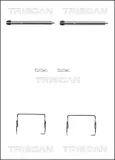 Zubehörsatz, Scheibenbremsbelag TRISCAN 8105 251595