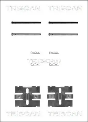 Zubehörsatz, Scheibenbremsbelag TRISCAN 8105 271206 Bild Zubehörsatz, Scheibenbremsbelag TRISCAN 8105 271206