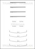 Zubehörsatz, Scheibenbremsbelag TRISCAN 8105 271359