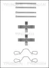 Zubehörsatz, Scheibenbremsbelag Vorderachse TRISCAN 8105 291410