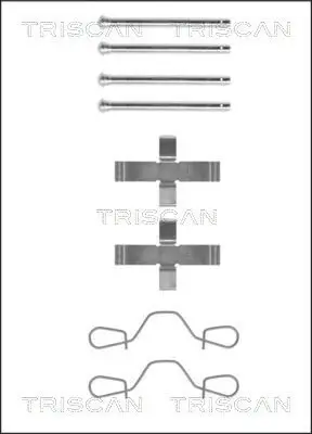 Zubehörsatz, Scheibenbremsbelag TRISCAN 8105 291410 Bild Zubehörsatz, Scheibenbremsbelag TRISCAN 8105 291410