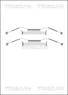 Zubehörsatz, Scheibenbremsbelag TRISCAN 8105 291607
