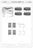 Zubehörsatz, Scheibenbremsbelag TRISCAN 8105 291634