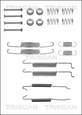 Zubehörsatz, Bremsbacken Hinterachse TRISCAN 8105 292547 Bild Zubehörsatz, Bremsbacken Hinterachse TRISCAN 8105 292547