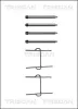 Zubehörsatz, Scheibenbremsbelag Vorderachse TRISCAN 8105 381533