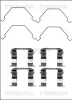Zubehörsatz, Scheibenbremsbelag Vorderachse TRISCAN 8105 501577