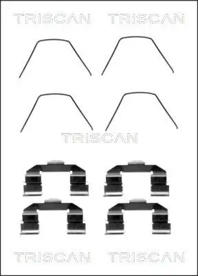 Zubehörsatz, Scheibenbremsbelag TRISCAN 8105 501585 Bild Zubehörsatz, Scheibenbremsbelag TRISCAN 8105 501585