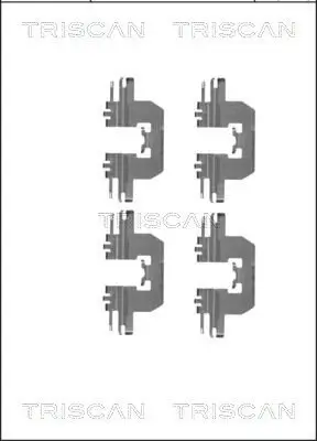 Zubehörsatz, Scheibenbremsbelag TRISCAN 8105 501586