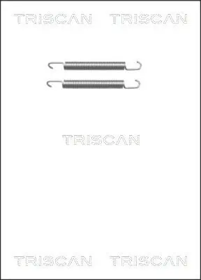 Zubehörsatz, Feststellbremsbacken Hinterachse TRISCAN 8105 652161