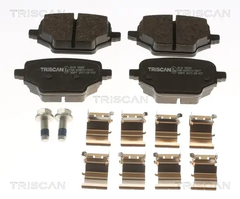 Bremsbelagsatz, Scheibenbremse Hinterachse TRISCAN 8110 10028 Bild Bremsbelagsatz, Scheibenbremse Hinterachse TRISCAN 8110 10028