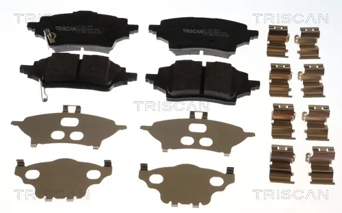 Bremsbelagsatz, Scheibenbremse Hinterachse TRISCAN 8110 10128