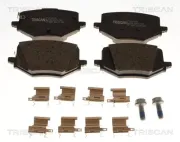 Bremsbelagsatz, Scheibenbremse Hinterachse TRISCAN 8110 10130