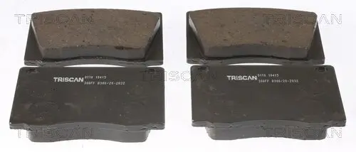 Bremsbelagsatz, Scheibenbremse TRISCAN 8110 10415 Bild Bremsbelagsatz, Scheibenbremse TRISCAN 8110 10415