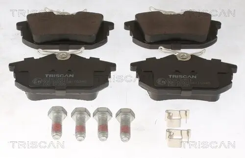 Bremsbelagsatz, Scheibenbremse Hinterachse TRISCAN 8110 10511 Bild Bremsbelagsatz, Scheibenbremse Hinterachse TRISCAN 8110 10511