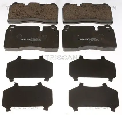 Bremsbelagsatz, Scheibenbremse TRISCAN 8110 10561
