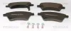 Bremsbelagsatz, Scheibenbremse TRISCAN 8110 10566