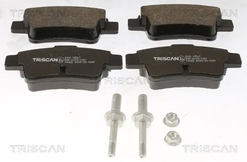 Bremsbelagsatz, Scheibenbremse TRISCAN 8110 10567 Bild Bremsbelagsatz, Scheibenbremse TRISCAN 8110 10567