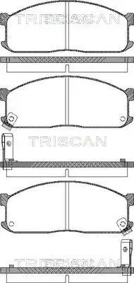 Bremsbelagsatz, Scheibenbremse Vorderachse TRISCAN 8110 10873