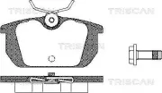 Bremsbelagsatz, Scheibenbremse TRISCAN 8110 10984