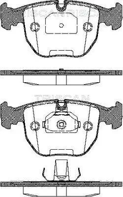 Bremsbelagsatz, Scheibenbremse TRISCAN 8110 11006