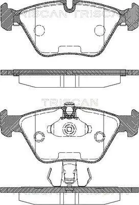 Bremsbelagsatz, Scheibenbremse TRISCAN 8110 11010