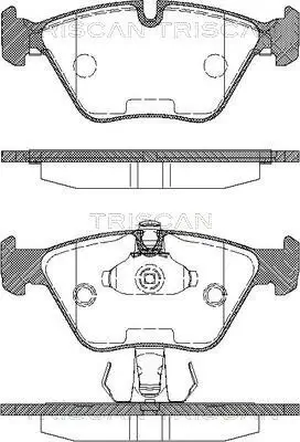 Bremsbelagsatz, Scheibenbremse Vorderachse TRISCAN 8110 11010 Bild Bremsbelagsatz, Scheibenbremse Vorderachse TRISCAN 8110 11010