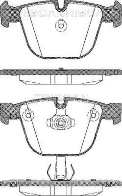 Bremsbelagsatz, Scheibenbremse TRISCAN 8110 11018