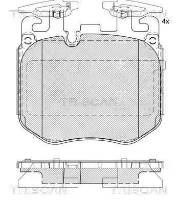 Bremsbelagsatz, Scheibenbremse TRISCAN 8110 11066