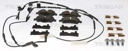 Bremsbelagsatz, Scheibenbremse Hinterachse TRISCAN 8110 11069