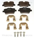 Bremsbelagsatz, Scheibenbremse Hinterachse TRISCAN 8110 11101